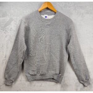 Vintage Russell Athletic Sweatshirt Men Small Blank Crewneck Pullover USA 90s